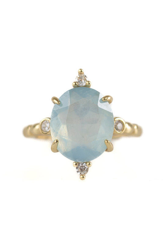 Anillo promise Aquamarine